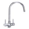 Carron Phoenix Alba Dual Lever Kitchen Tap - Chrome - 115.0068.379 -Home Kitchen 115.0068.379