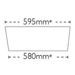 Carron Phoenix Belfast 100 1 Bowl Ceramic Kitchen Sink - 124.0477.726 -Home Kitchen 124.0477.726 technical1