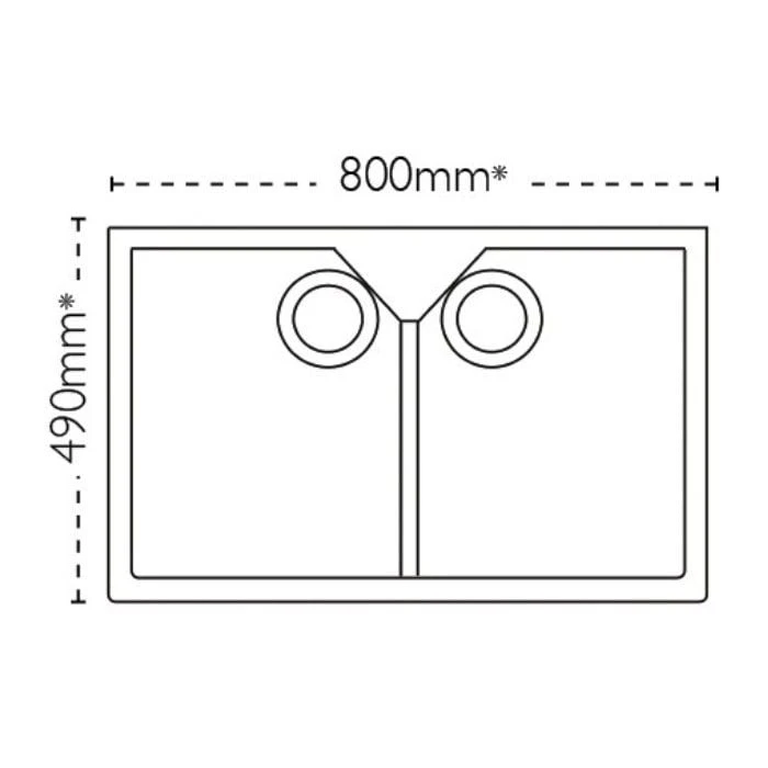 Carron Phoenix Belfast 200 2 Bowl Ceramic Kitchen Sink - 124.0477.749 4 Carron Phoenix Belfast 200 2 Bowl Ceramic Kitchen Sink - 124.0477.749 - Image 2