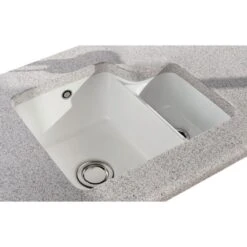 Carron Phoenix Carlow 150 1.5 Bowl Ceramic Kitchen Sink - 126.0659.185
