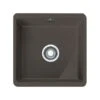 Franke Kubus 1 Bowl Undermount Ceramic Kitchen Sink KBK 110-40 - Graphite - 126.0532.320 -Home Kitchen 1260330601