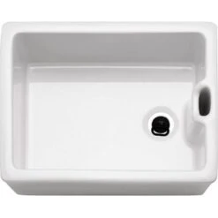 Franke Belfast 1 Bowl Ceramic Kitchen Sink BAK 710-53 Reversible - White - 130.0305.150