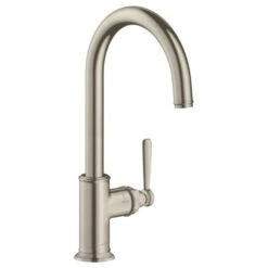 AXOR Montreux Single Lever Kitchen Mixer Tap 260 With Swivel Spout - Brushed Nickel - 16580820