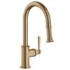 AXOR Montreux Single Lever Kitchen Mixer Tap 180 With Pull Out Spray - Brushed Bronze - 16581140 -Home Kitchen 16581140 1