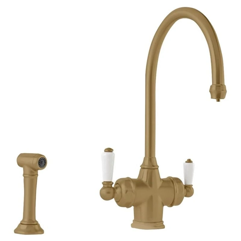 Perrin & Rowe 3-in-1 Hot Kitchen Tap - Aged Brass - 1737ab 3 Perrin & Rowe 3-in-1 Hot Kitchen Tap - Aged Brass - 1737ab