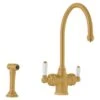 Perrin & Rowe 3-in-1 Hot Kitchen Tap - Polished Brass - 1737BR -Home Kitchen 1737br