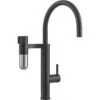 Franke Vital Capsule 3-in-1 J-Spout Filter Tap - Matt Black/Decor Steel PVD - 120.0621.312 -Home Kitchen 1 1 1200621312