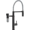 Franke Vital Capsule 3-in-1 Semi-Pro Filter Tap - Matt Black/Decor Steel PVD - 120.0621.313 -Home Kitchen 1 1 1200621313
