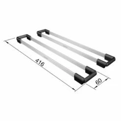 Blanco Set Top-Rails 416x60mm - Stainless Steel - 235906 -Home Kitchen 2 3 235906 dimensions 1