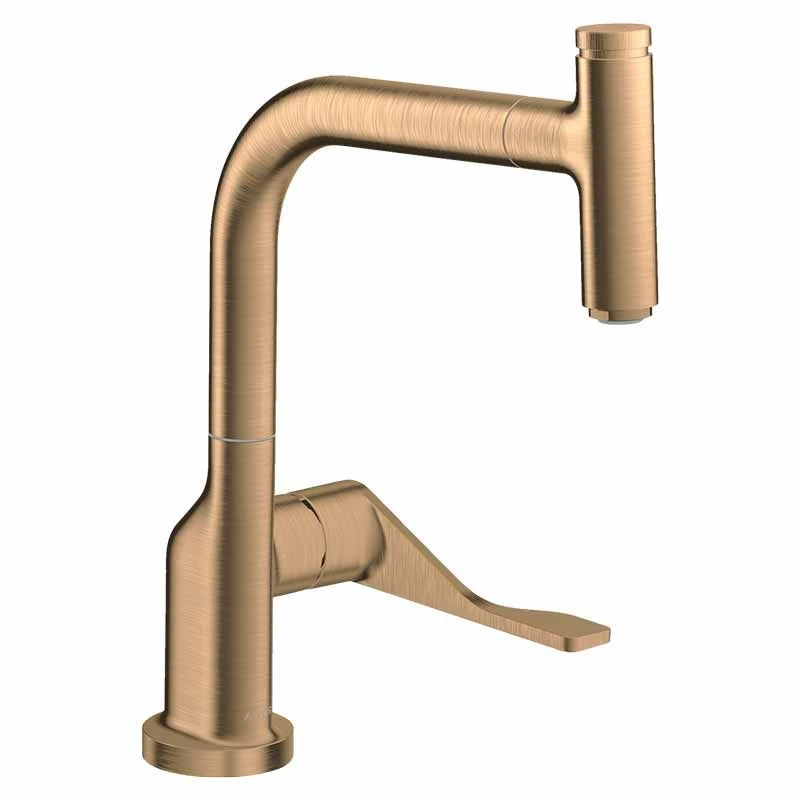 Axor Citterio Single Lever Kitchen Mixer Select 230 With Pull-Out Spout - Brushed Bronze - 39861140 3 Axor Citterio Single Lever Kitchen Mixer Select 230 With Pull-Out Spout - Brushed Bronze - 39861140