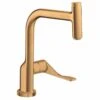 Axor Citterio Single Lever Kitchen Mixer Select 230 With Pull-Out Spout - Brushed Gold Optic - 39861250 -Home Kitchen 3 9 39861250