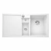 Blanco COLLECTIS 6 S RH Silgranit 1.5 Bowl Inset Kitchen Sink With Drain Remote Control - White - 523348 -Home Kitchen 523348