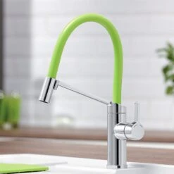 Blanco VIU-S Flexible Replaceable 4 Colour Hose Galvanic Kitchen Tap - Chrome - 524813 -Home Kitchen 5 2 524813 4