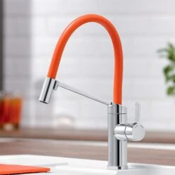 Blanco VIU-S Flexible Replaceable 4 Colour Hose Galvanic Kitchen Tap - Chrome - 524813 -Home Kitchen 5 2 524813 5