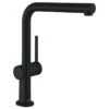 Hansgrohe Talis M54 Single Lever Kitchen Mixer 270, Pull-Out Spout, 1jet - Matt Black - 72808670 -Home Kitchen 7 2 72808670