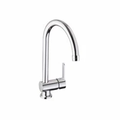 Home Kitchen 35 Abode Czar Single Lever Kitchen Tap Chrome - AT1241