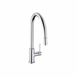 Home Kitchen 23 Abode Althia Pull Out Single Lever Kitchen Tap Chrome - AT1260