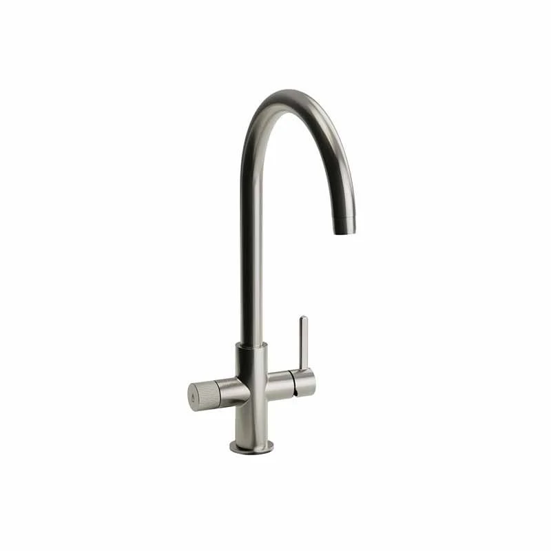 Abode Puria Aquifier Monobloc Kitchen Tap Brushed Nickel - AT2043 3 Abode Puria Aquifier Monobloc Kitchen Tap Brushed Nickel - AT2043
