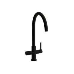 Abode Puria Aquifier Monobloc Kitchen Tap Matt Black - AT2044