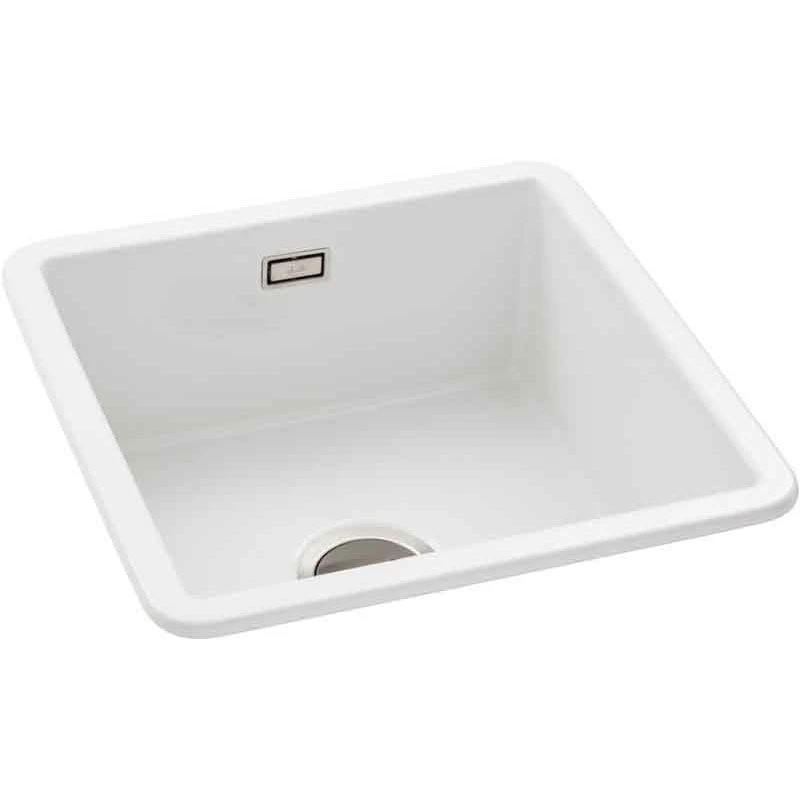 Abode Sandon Single Bowl Ceramic Kitchen Sink - White - AW1030 4 Abode Sandon Single Bowl Ceramic Kitchen Sink - White - AW1030 - Image 2