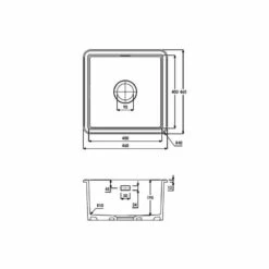 Abode Sandon Single Bowl Ceramic Kitchen Sink - White - AW1030 7 Abode Sandon Single Bowl Ceramic Kitchen Sink - White - AW1030 -Home Kitchen a w aw1030 2