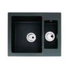 Abode Zero 1.5 Bowl Granite Kitchen Sink - Black - AW3005