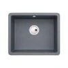 Abode Matrix Single Bowl Granite Kitchen Sink - Grey - AW3134 -Home Kitchen a w aw3134