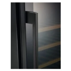 AEG AWUS020B5B Built Under 30cm Wine Cabinet - Black -Home Kitchen aeg awus020b5b door pallet racks side close up view