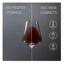 AEG AWUS020B5B Built Under 30cm Wine Cabinet - Black -Home Kitchen aeg awus020b5b storage comparison view