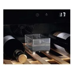 AEG AWUS020B5B Built Under 30cm Wine Cabinet - Black -Home Kitchen aeg awus020b5b wine pallet close up view