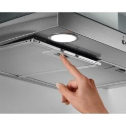 AEG DTB3652M 60cm Chimney Hood - Stainless Steel 14 AEG DTB3652M 60cm Chimney Hood - Stainless Steel -Home Kitchen aeg dtbf3652m removable vent filter bottom close up view