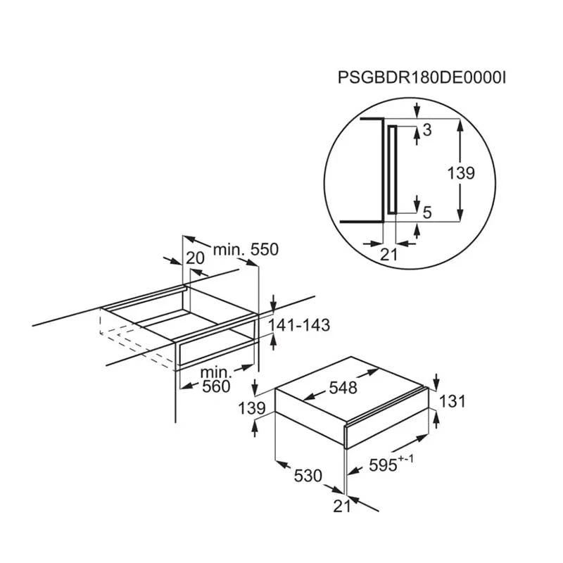 AEG KDE911424M 14cm Warming Drawer - Stainless Steel 11 AEG KDE911424M 14cm Warming Drawer - Stainless Steel - Image 9