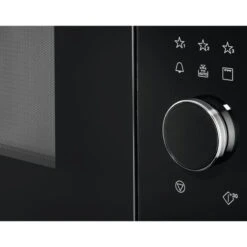 AEG MBE2658DEM Built In Microwave & Grill - Black & Stainless Steel -Home Kitchen aeg mbe2658dem touch functions control knob front side view