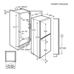 AEG SCB718F3LS Built In 50/50 Low Frost Fridge Freezer - White 13 AEG SCB718F3LS Built In 50/50 Low Frost Fridge Freezer - White -Home Kitchen aeg scb718f3ls installation dimensions