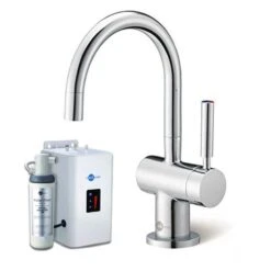 InSinkErator HC3300 Steaming Hot/Cold Kitchen Tap W/ NeoTank & Filter Pack - Chrome - 44320+45094