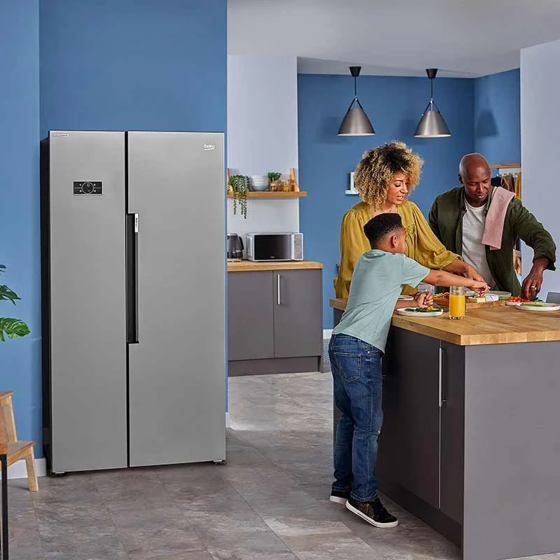 Beko ASL1342S Freestanding American Style Fridge Freezer - Silver 3 Beko ASL1342S Freestanding American Style Fridge Freezer - Silver