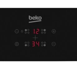 Beko HII64400MT 60cm Integrated Ceramic Induction Hob - Black -Home Kitchen b e beko hii64400mt 2
