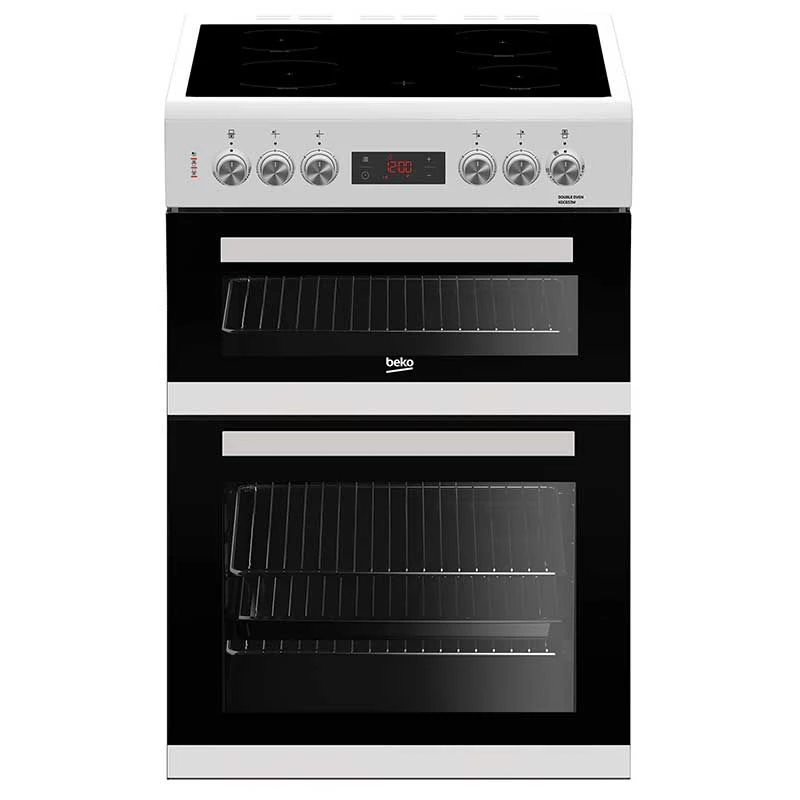 Beko KDC653W 60cm Electric Double Oven Ceramic Cooker - White 4 Beko KDC653W 60cm Electric Double Oven Ceramic Cooker - White - Image 2