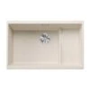 Blanco SUBLINE 700-U Level Silgranit 1 Bowl Undermount Kitchen Sink With Manual InFino Waste - Soft White - 527172 -Home Kitchen b l blanco 527172
