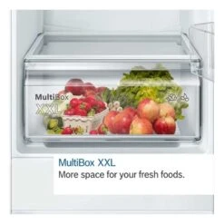 Bosch Series 2 KIN86NSF0G Built-In Fridge Freezer With Bottom Freezer & Sliding Hinge - White -Home Kitchen b o bosch kin86nsf0g 6