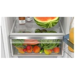 Bosch KIR21VFE0G Series 4 Built-In Fridge With Flat Hinge - White -Home Kitchen b o bosch kir21vfe0g series 4 buit in fridge veg drawer