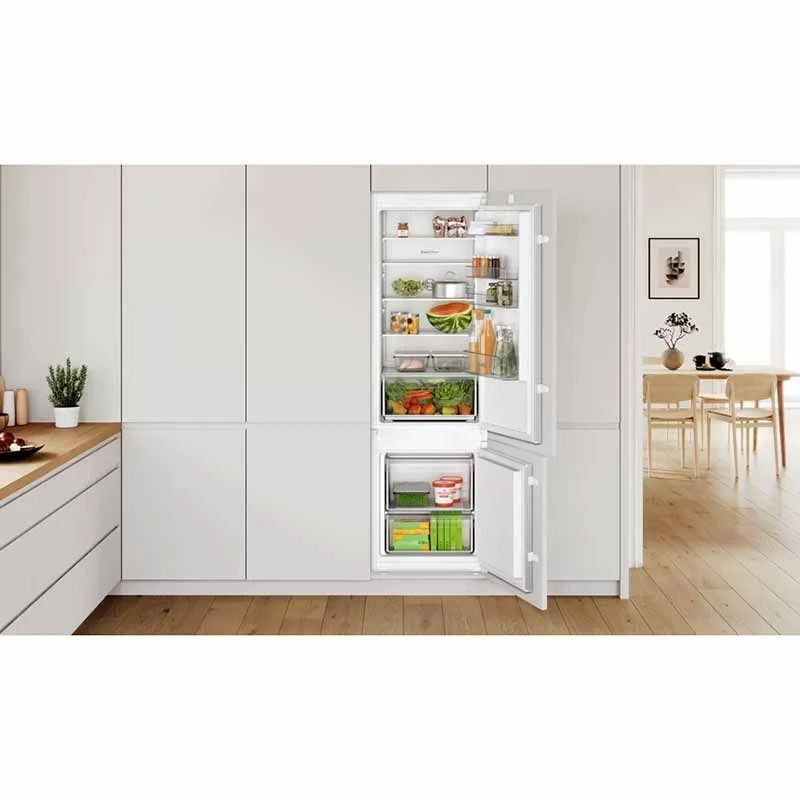 Bosch Series 2 KIV87NSF0G Built-In Low Frost 70/30 Fridge Freezer - White 4 Bosch Series 2 KIV87NSF0G Built-In Low Frost 70/30 Fridge Freezer - White - Image 2