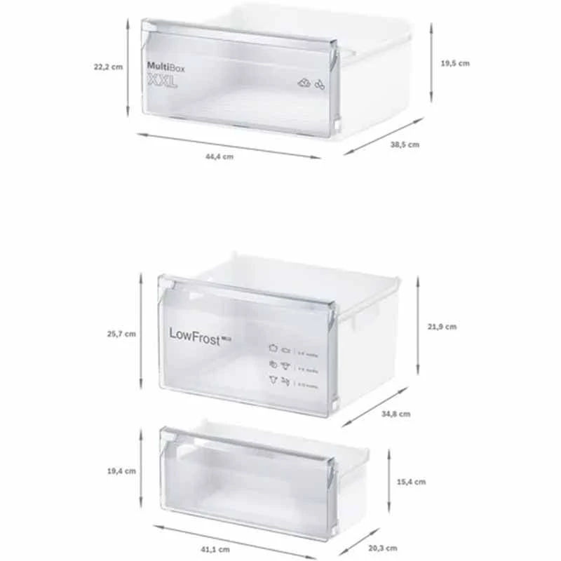 Bosch Series 2 KIV87NSF0G Built-In Low Frost 70/30 Fridge Freezer - White 11 Bosch Series 2 KIV87NSF0G Built-In Low Frost 70/30 Fridge Freezer - White - Image 9