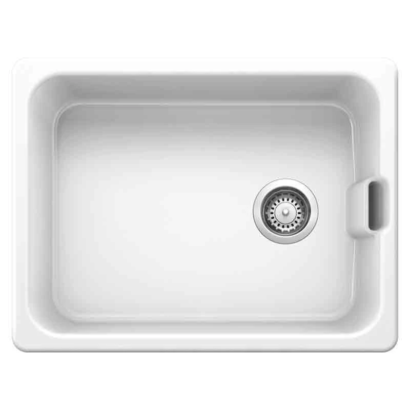 Blanco Belfast 1 Bowl Reversible Ceramic Kitchen Sink - Crystal White - 518497 4 Blanco Belfast 1 Bowl Reversible Ceramic Kitchen Sink - Crystal White - 518497 - Image 2