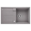 Blanco METRA 5 S 1 Bowl Inset Silgranit Reversible Kitchen Sink With Drain Remote Control - Alumetallic - 513036 -Home Kitchen blanco metra 513036