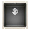 Blanco SUBLINE 375-U 1 Bowl Undermount Ceramic Kitchen Sink With Manual InFino Waste - Basalt - 523731 -Home Kitchen blanco subline 523731