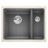 Blanco SUBLINE 350/150-U 1.5 LH Bowl Undermount Ceramic Kitchen Sink With Manual InFino Waste - Basalt - 523746 2 Blanco SUBLINE 350/150-U 1.5 LH Bowl Undermount Ceramic Kitchen Sink With Manual InFino Waste - Basalt - 523746 -Home Kitchen blanco subline 523746