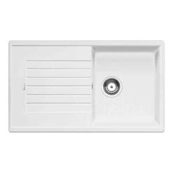 Blanco ZIA 5 S 1 Bowl Inset Silgranit Reversible Kitchen Sink - White - 520515
