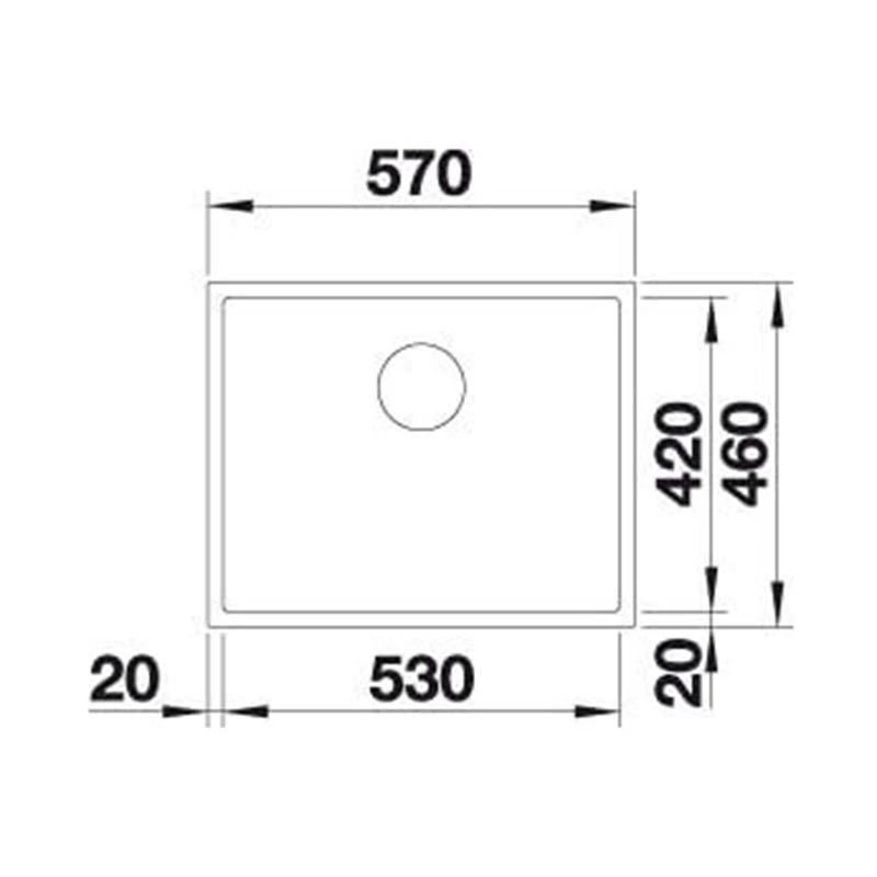 Blanco CLARON XL 60-U SteamerPlus 1 Bowl Undermount Stainless Steel Kitchen SInk With Manual InFino Waste - Satin Polish - 521596 5 Blanco CLARON XL 60-U SteamerPlus 1 Bowl Undermount Stainless Steel Kitchen SInk With Manual InFino Waste - Satin Polish - 521596 - Image 3