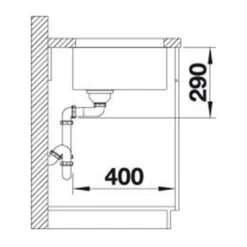 Blanco CLARON XL 60-U SteamerPlus 1 Bowl Undermount Stainless Steel Kitchen SInk With Manual InFino Waste - Satin Polish - 521596 11 Blanco CLARON XL 60-U SteamerPlus 1 Bowl Undermount Stainless Steel Kitchen SInk With Manual InFino Waste - Satin Polish - 521596 -Home Kitchen blanco 521596 3
